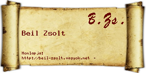 Beil Zsolt névjegykártya